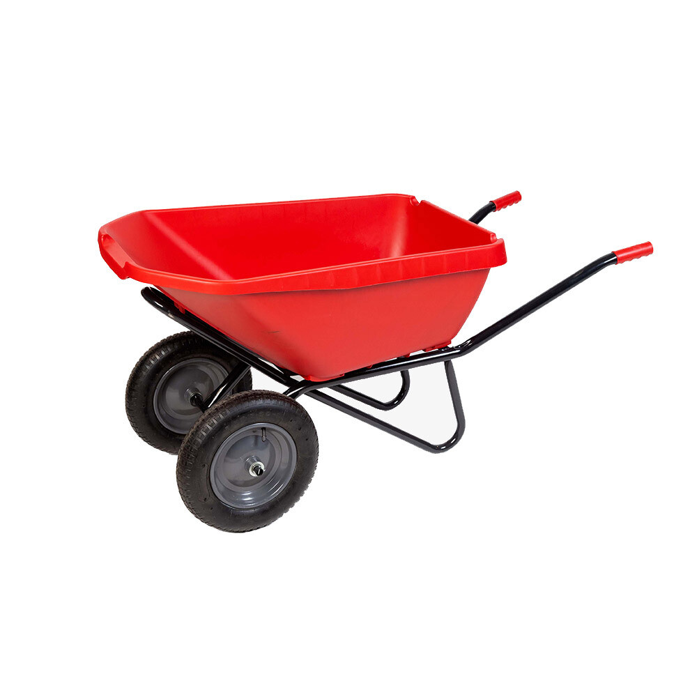 

Тачка садово-строительная двухколесная Павловская Заря 110 л 250 кг ударопрочная усиленная морозостойкая (ТД2П110)