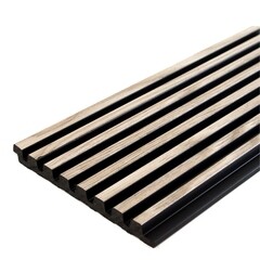 Изображение товара Панель декоративная из экополимера 120х2700х12 мм Grace 3D Rail East береза 0,32 кв.м