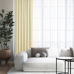 Штора бархат жасмин 150х270 см Волшебная Ночь Бархатный Блэкаут (2 шт.) (930786) - фото 1