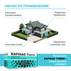 Пенополистирол Технониколь Rafinad Therm 50х600х1200 мм 4,32 кв.м - фото 5