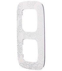 Рамка Legrand Valena Allure двухместная нарцисс хром (754342) - фото 2