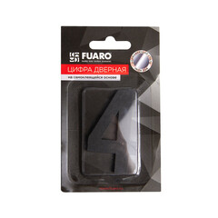 Цифра самоклеящаяся 4 Fuaro SS304 50х30 мм черная - фото 2