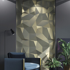 Панель декоративная из экополимера 500х500х50 мм Bello Deco Polymer СП 16 белая 0,25 кв.м - фото 2