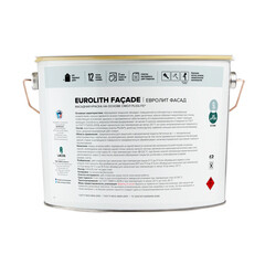 Краска фасадная Pragmatic Eurolith Facade база A белая 9 л - фото 2