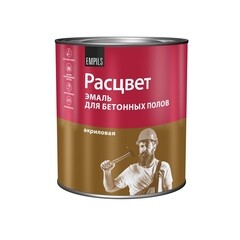 Эмаль Расцвет для бетонных полов коричневая полуматовая 2,7 кг - фото 3
