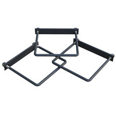 Крепление сетки/секции заборной к столбам 60х60 мм графитовое серое RAL 7024 (3 шт.)