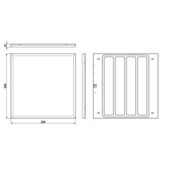 Светильник светодиодный Эра SPO-1 4000К 40 Вт IP40 белый опал (Б0041888) - фото 3