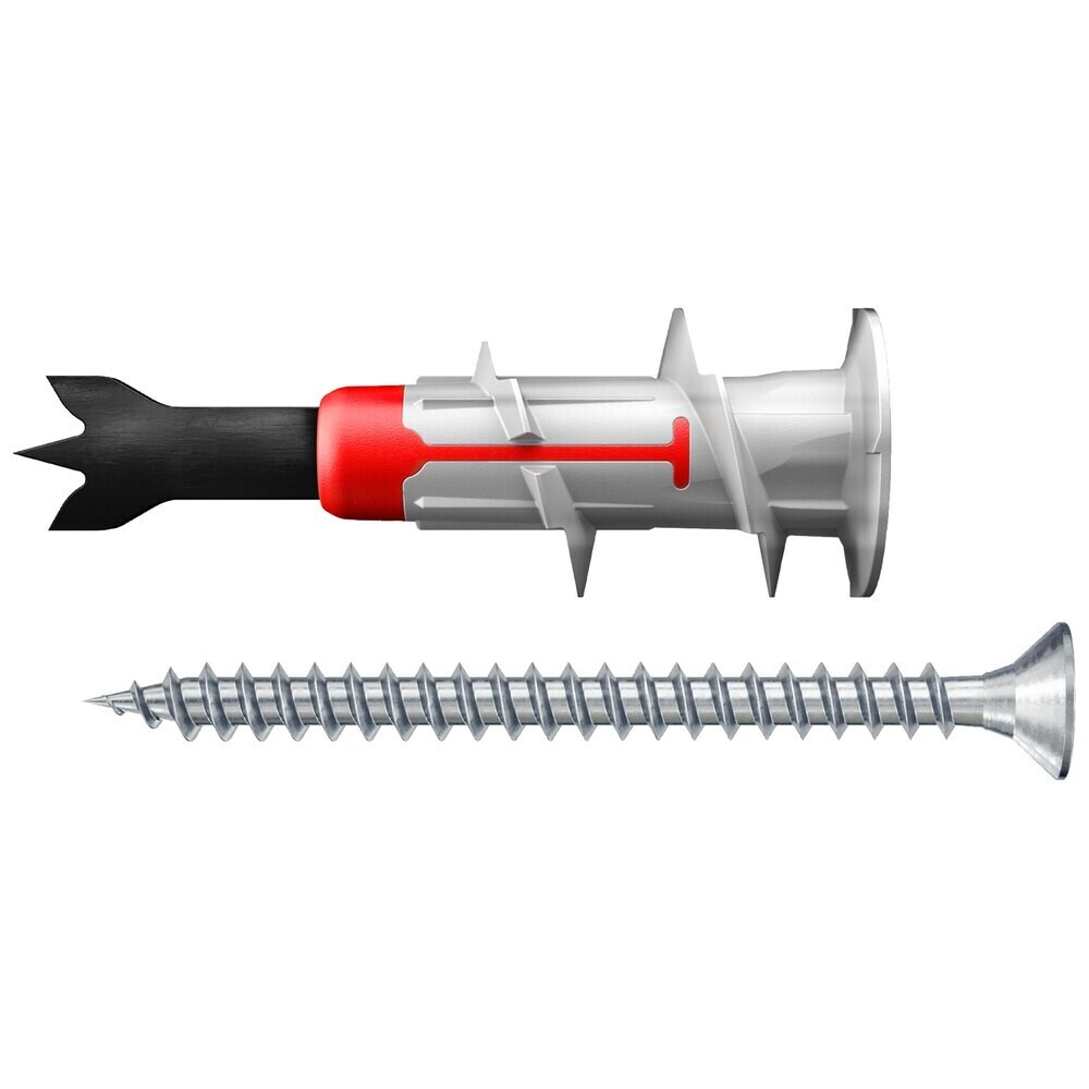 

Дюбель для листовых материалов Fischer DuoBlade 15x44 мм нейлон с шурупом (4 шт.)