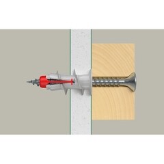 Дюбель для листовых материалов Fischer DuoBlade 15x44 мм нейлон с шурупом (4 шт.) - фото 6