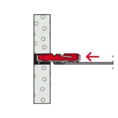 Дюбель для листовых материалов Fischer DuoTec 10x40 мм нейлон (20 шт.) - фото 17