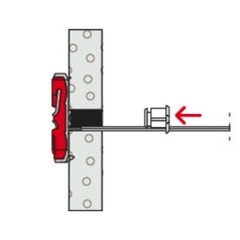 Дюбель для листовых материалов Fischer DuoTec 10x40 мм нейлон (20 шт.) - фото 15
