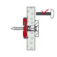 Дюбель для листовых материалов Fischer DuoTec 10x40 мм нейлон (20 шт.) - фото 14