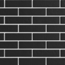 Клинкерная плитка для фасада BestPoint Classic Graphite (32 шт.=0,5 кв.м) черная 245х65х8,5 мм