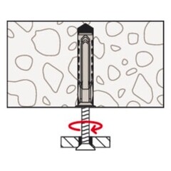Дюбель распорный Fischer SX PLUS 14x70 мм нейлон (20 шт.) - фото 7