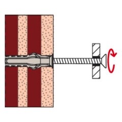 Дюбель распорный Fischer SX PLUS 14x70 мм нейлон (20 шт.) - фото 5