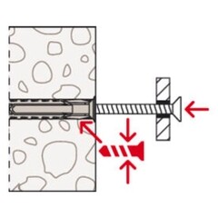 Дюбель распорный Fischer SX PLUS 5x25 мм нейлон (25 шт.) - фото 17