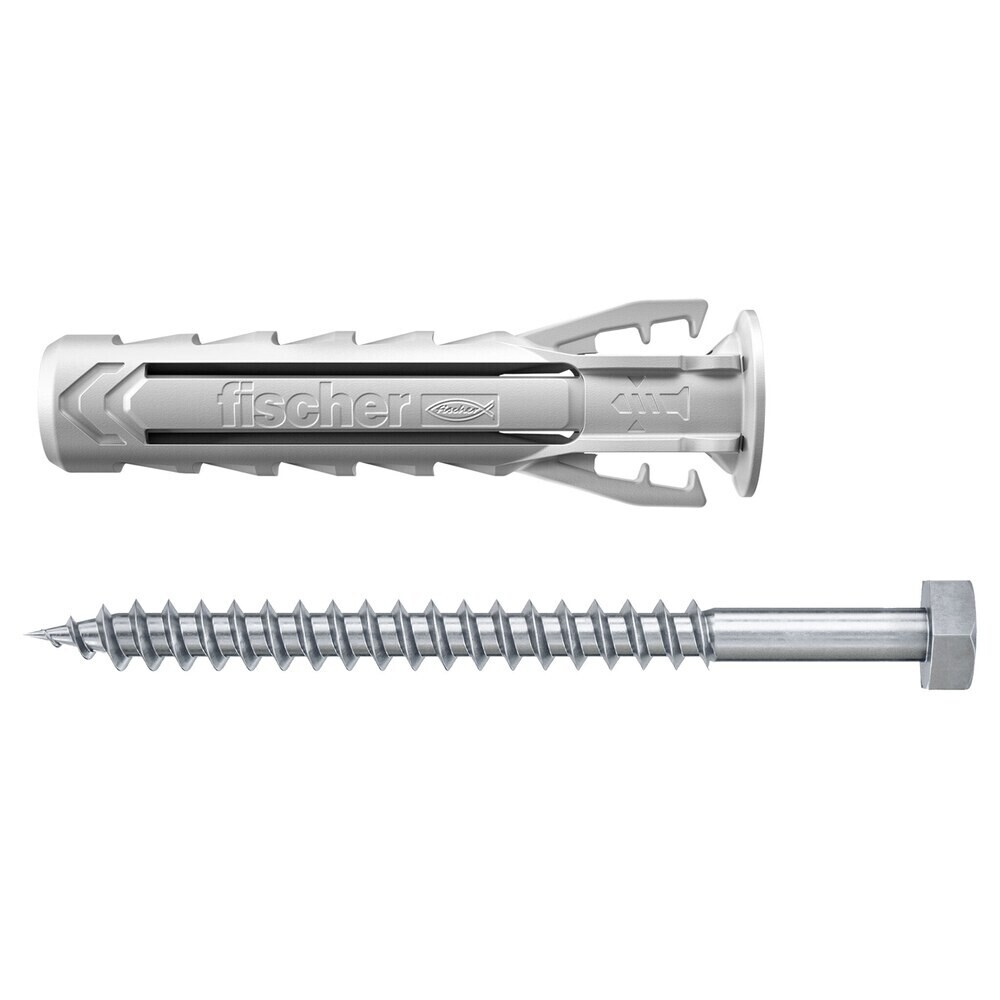 

Дюбель распорный Fischer SX PLUS 10x50 мм нейлон с шурупом (4 шт.)