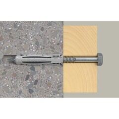 Дюбель распорный Fischer SX PLUS 14x70 мм нейлон с шурупом - фото 7
