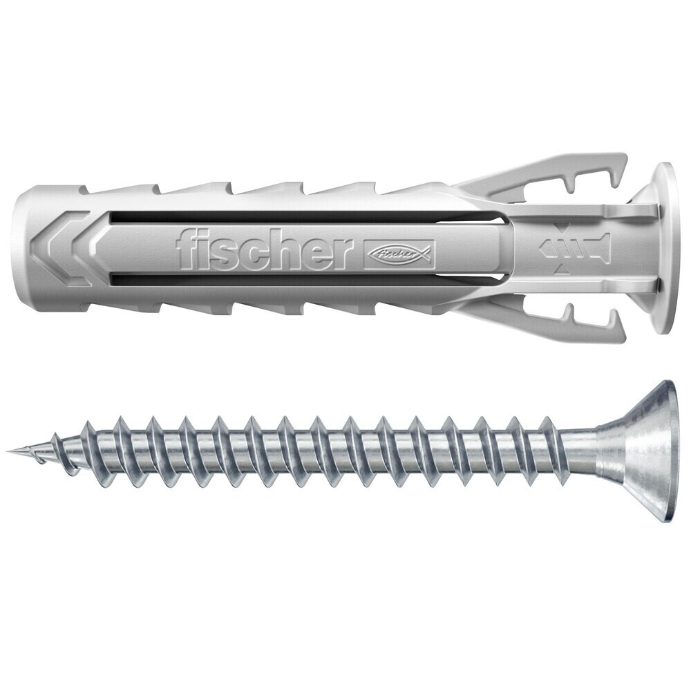 Изображение товара Дюбель распорный Fischer SX PLUS 5x25 мм нейлон с шурупом (20 шт.)