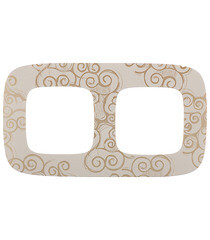 Рамка Legrand Valena Allure двухместная нарцисс золото (754352) - фото 1