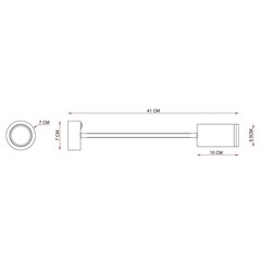 Бра Arte Lamp Imai GU10 15 Вт 220 В белое IP20 (A2266AP-1WH) - фото 2