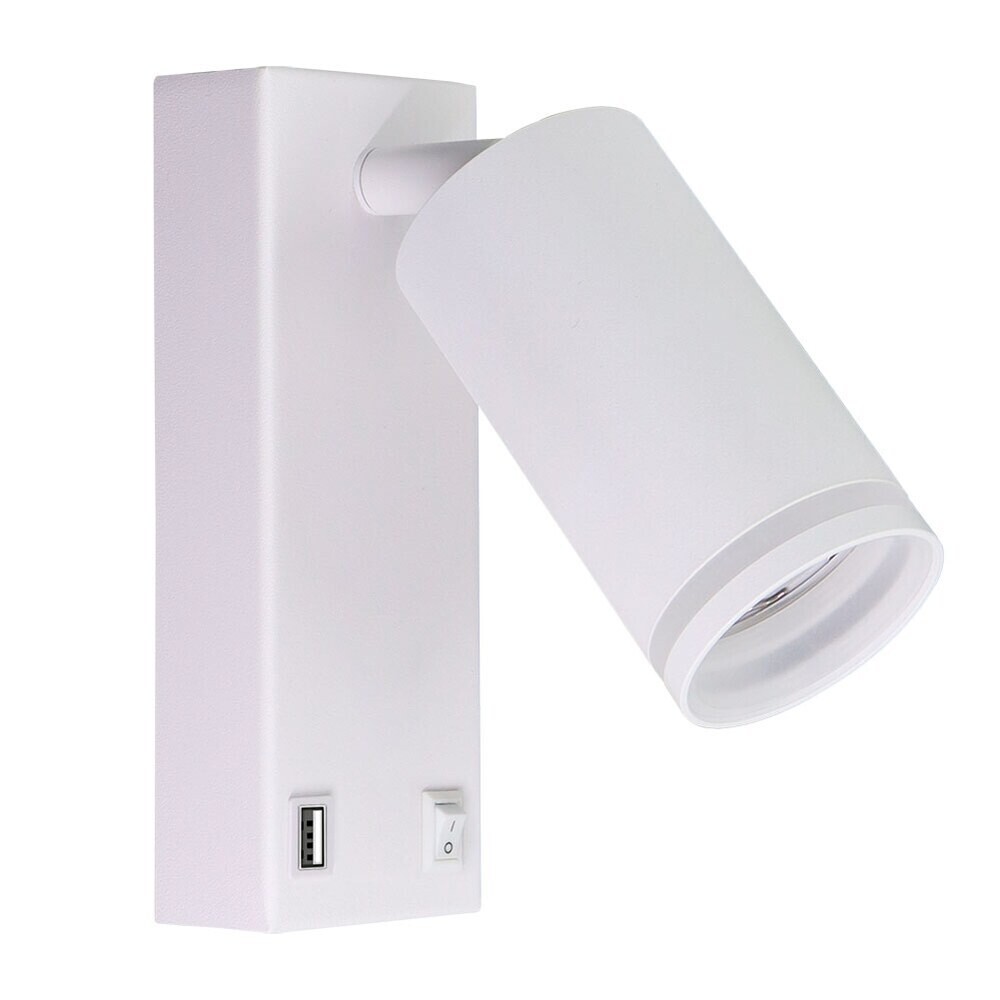 

Спот настенный Arte Lamp Imai GU10 15 Вт 1 кв.м белый IP20 (A2364AP-1WH)