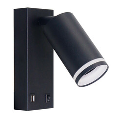 Изображение товара Спот настенный Arte Lamp Imai GU10 15 Вт 1 кв.м черный IP20 (A2364AP-1BK)