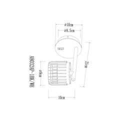 Спот настенный Arte Lamp Atria GX53 12 Вт 1 кв.м белый IP20 (A8032AP-1WH) - фото 2
