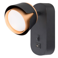 Спот настенный Arte Lamp Amaks GX53 12 Вт 1 кв.м черный IP20 (A8026AP-1BK) - фото 1