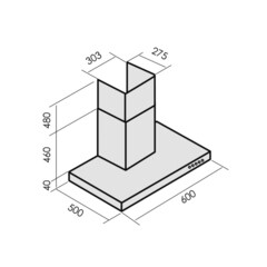 Кухонная вытяжка купольная Lauf Lyra 600 Black 60 см черный - фото 2