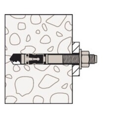 Анкер клиновой Fischer FAZ II Plus для бетона 12х150/70 мм (20 шт.) - фото 7