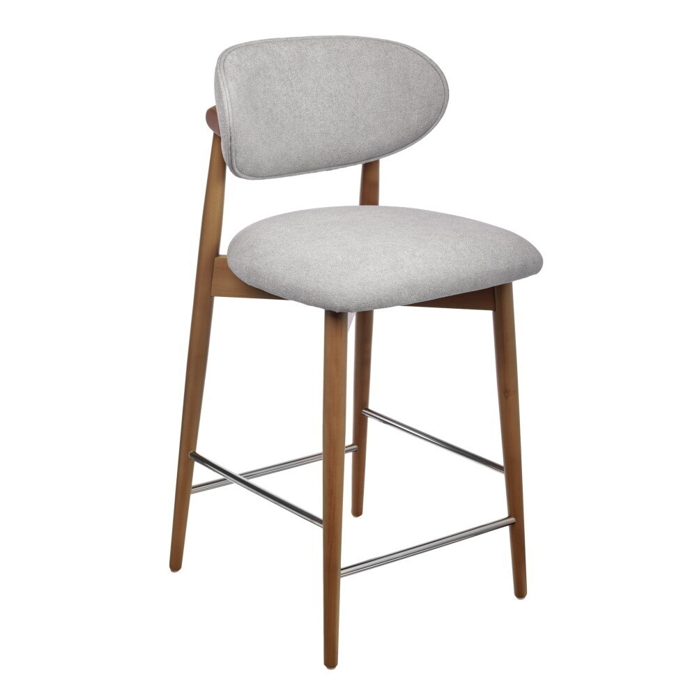 Изображение товара Стул полубарный Lucas 3 серый Bradex для кухни и кафе, прочный и стильный