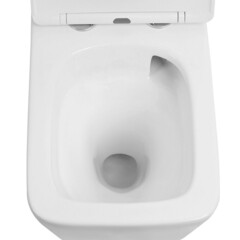 Унитаз подвесной Abber Rechteck безободковый белый с сиденьем дюропласт микролифт смыв торнадо (AC1201T) - фото 5