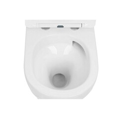 Унитаз подвесной Abber Bequem безободковый белый с сиденьем дюропласт микролифт смыв торнадо (AC1100T) - фото 4