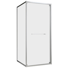 Изображение товара Душевой уголок Abber Schwarzer Diamant хром 90х90х195 см квадрат стекло прозрачное 6 мм (AG0A090)