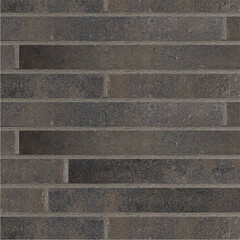 Клинкерная плитка для фасада Terramatic Forta Brown Riegel DK 2301-2R (10 шт.= 0,16 кв.м) коричневая с черным декором 390х40х14 мм