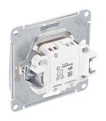 Выключатель Systeme Electric Glossa двухклавишный встраиваемый алюминий (GSL000351) - фото 5