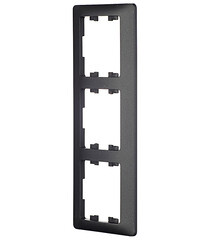 Рамка Systeme Electric Glossa трехместная антрацит (GSL000703) - фото 2