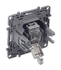 Розетка телевизионная Legrand Etika встраиваемая антрацит (672651) - фото 5