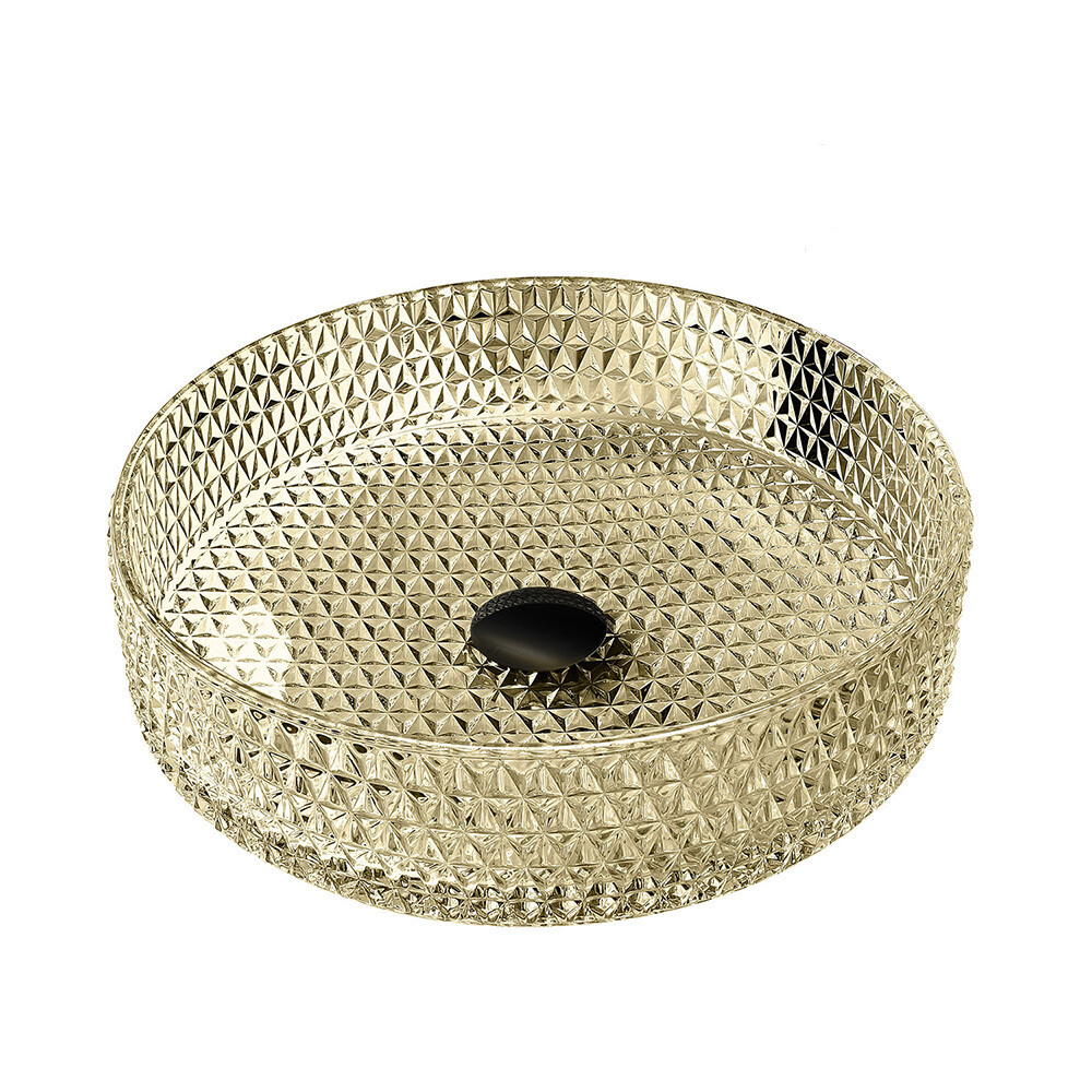 

Раковина Abber Glas 40 см накладная золото (AK2301GG)