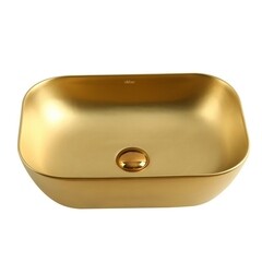 Изображение товара Раковина Abber Rechteck 46 см накладная золото матовое (AC2200MMG)