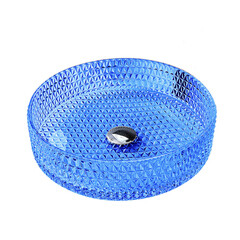 Изображение товара Раковина Abber Glas 40 см накладная синяя (AK2301DB)