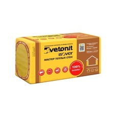 Утеплитель Vetonit Мастер Теплых Стен 100х600х1000 мм 2,4 кв.м
