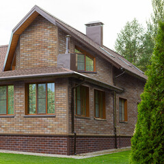 Панель фасадная гибкая Технониколь Hauberk Оптима 1000х250 мм кирпич каталонский 2 кв.м - фото 6