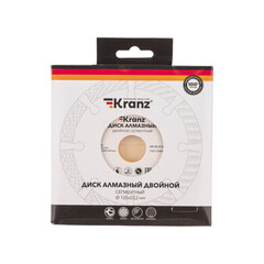 Диск алмазный по бетону Kranz 125х22,2х10 мм сегментный двойной сухой рез (KR-90-0101-2) - фото 2