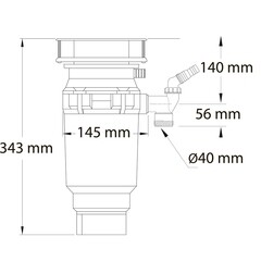 Измельчитель пищевых отходов McAlpine Perfect Grind 375 Вт 2500 об./мин (WDU-1ASEU) - фото 4