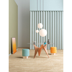 Керамогранит Coliseum Gres Аурелия темно-бежевый 1195х596х9 мм (2 шт.=1,44 кв.м) - фото 3