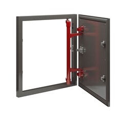 Изображение товара Люк ревизионный под плитку Хаммер Стил Плюс стальной 300х400 мм скрытый нажимной