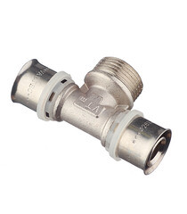 Тройник VALTEC (VTm.233.N.260626) 26(пресс) х 1 НР(ш) х 26(пресс) - фото 5