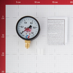 Манометр Росма радиальный 1/4 НР(ш) 10 бар d63 мм (8920) - фото 2